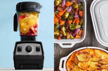 Vitamix blender and Staub cookware.