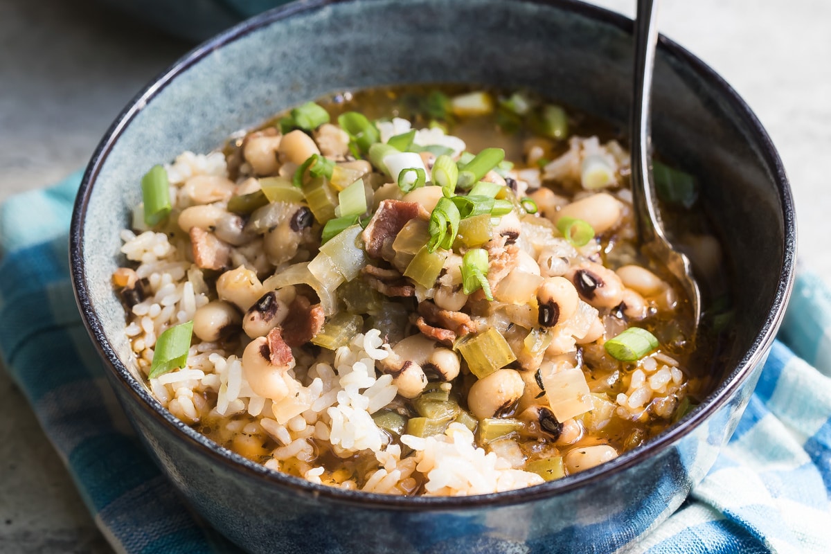 A bowl of hoppin' john.