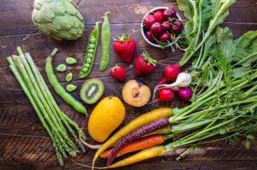 Produce that is in season in May.
