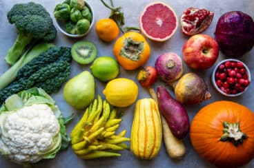 A photo of the seasonal produce of November.