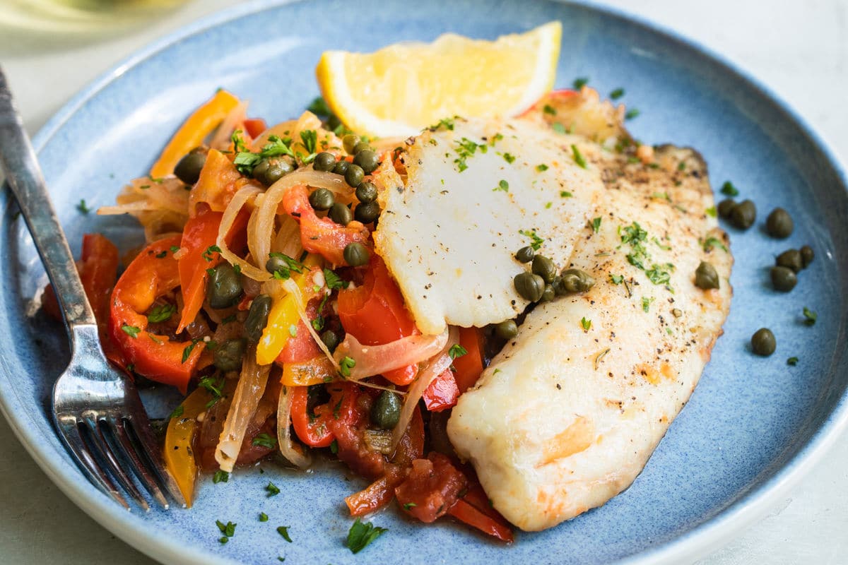 One plate of pan fried tilapia.