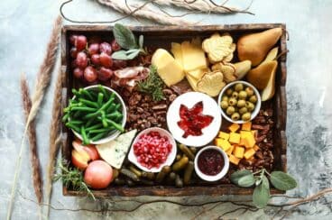 A Thanksgiving charcuterie board.