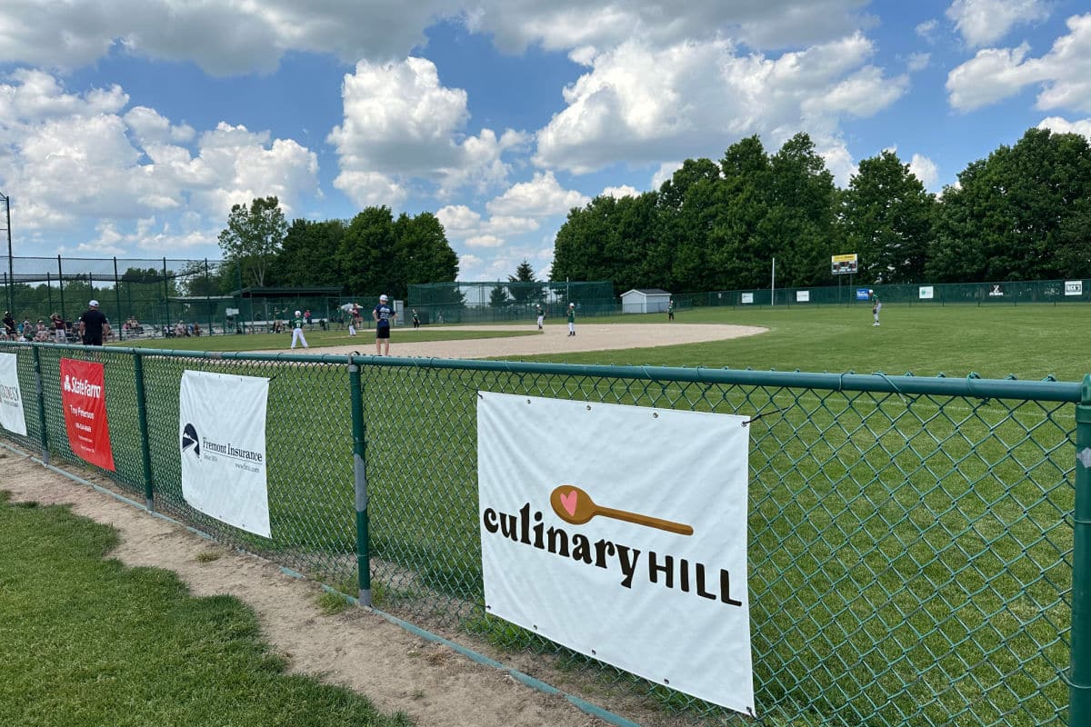 The Baseball field at Whistlestop Park.